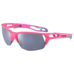 Cébé Lunettes De Soleil Cebe S'Track Ultimate M Nineties Blue Black Pink Matte Zone Grey Cat.3 Silver + Zone Clear Cat.0