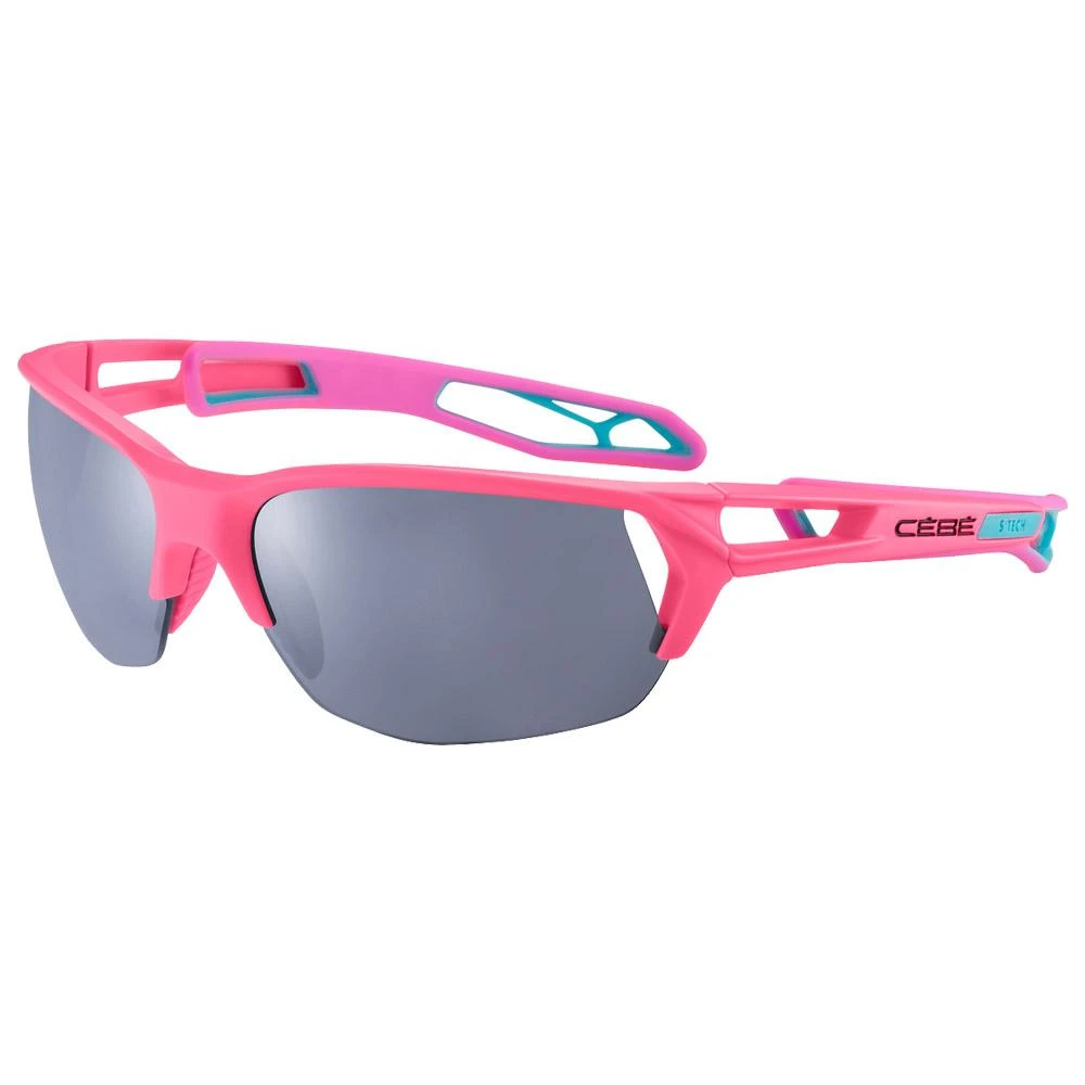 Cébé Lunettes De Soleil Cebe S'Track Ultimate M Nineties Blue Black Pink Matte Zone Grey Cat.3 Silver + Zone Clear Cat.0 1 Cébé Lunettes De Soleil Cebe S'Track Ultimate M Nineties Blue Black Pink Matte Zone Grey Cat.3 Silver + Zone Clear Cat.0