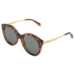 Lunettes De Soleil Komono Ellis Metal Havana Gold