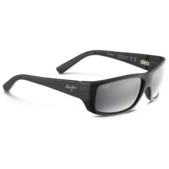 Lunettes De Soleil Maui Jim Wassup Gris Mat Grain De Bois Noir Gris Neutre