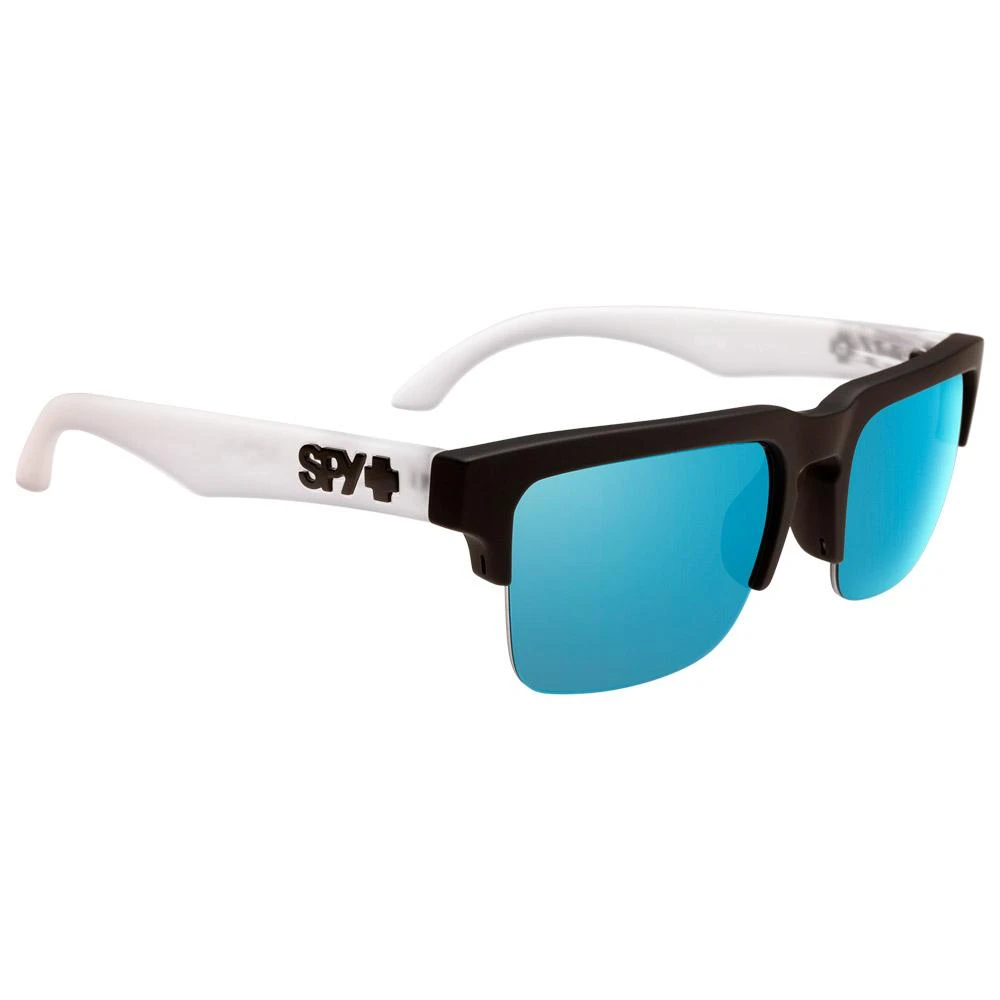 Lunettes De Soleil Spy Helm 50/50 Matte Black Clear Happy Gray Green Light Blue Spectra Mirror 4 Lunettes De Soleil Spy Helm 50/50 Matte Black Clear Happy Gray Green Light Blue Spectra Mirror – Image 4