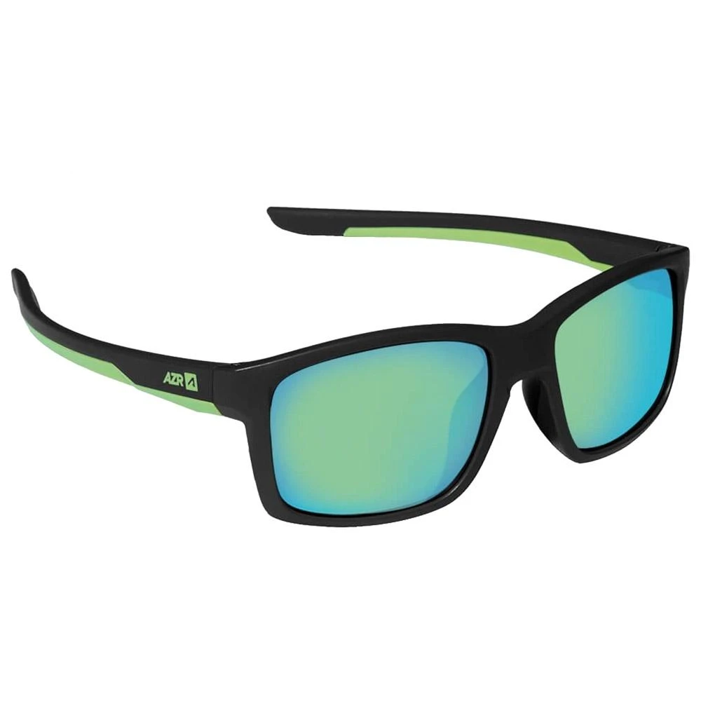 Lunettes De Soleil AZR Sun Mat Noir Vert Multicouche Vert 1 Lunettes De Soleil AZR Sun Mat Noir Vert Multicouche Vert