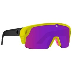 Lunettes De Soleil Spy Monolith 50/50 Matte Neron Yellow Happy Bronze Purple Spectra Mirror