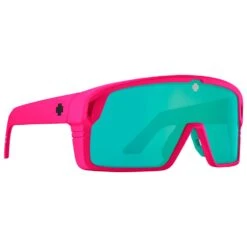 Lunettes De Soleil Spy Monolith Matte Neon Pink Happy Bronze Light Green Spectra Mirror
