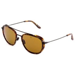 Lunettes De Soleil Vuarnet Vl1907 Edge Large Ecaille Noir Brown Polar