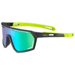 Cébé Lunettes De Soleil Cebe S'Trace Black Lime Matte Zone Blue Light Grey Cat.3 Green