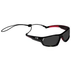 Lunettes De Soleil AZR Haiti Noire Vernie Gris Polarized