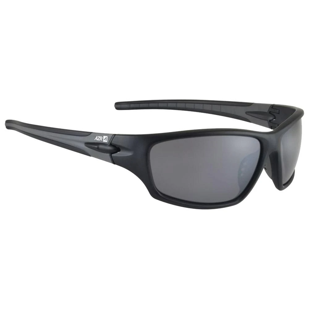 Lunettes De Soleil AZR Rock Mat Noir Gris Miroir 1 Lunettes De Soleil AZR Rock Mat Noir Gris Miroir