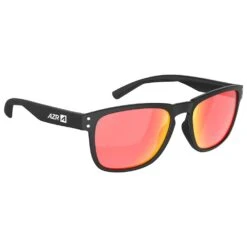 Lunettes De Soleil AZR Joker Noire Mate Rouge Multicouche