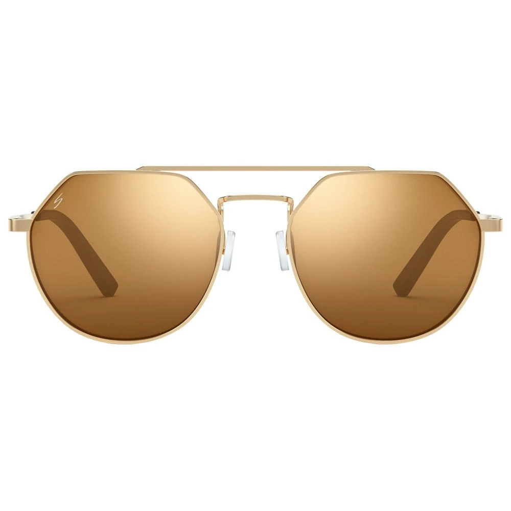 Lunettes De Soleil Serengeti Shelby Shiny Light Gold Saturn Polarized Drivers Gold Cat 2 - 3 4 Lunettes De Soleil Serengeti Shelby Shiny Light Gold Saturn Polarized Drivers Gold Cat 2 - 3 – Image 4