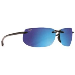 Lunettes De Soleil Maui Jim Banyans Noir Brillant Blue Hawaii