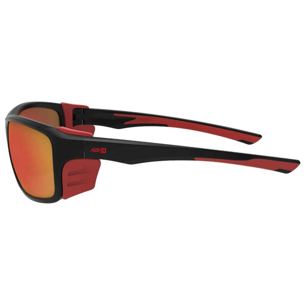 Lunettes De Soleil AZR Voyager Noire Mate Rouge Multicouche Rouge 4 Lunettes De Soleil AZR Voyager Noire Mate Rouge Multicouche Rouge – Image 4