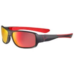 Cébé Lunettes De Soleil Cebe S'Path Black Red Matte Zone Blue Light Grey Cat.3 Red