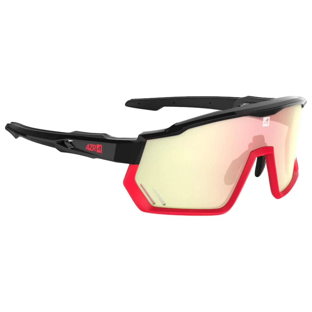 Lunettes De Soleil AZR Pro Race Rx Vernie Noir Rouge Irisé Rouge Photochromic 4 Lunettes De Soleil AZR Pro Race Rx Vernie Noir Rouge Irisé Rouge Photochromic – Image 4