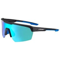 Cébé Lunettes De Soleil Cebe Asphalt Lite Black Blue Wave Matte Zone Grey Cat.3 Blue