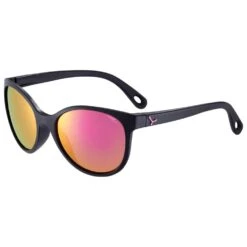 Cébé Lunettes De Soleil Cebe Ella Matt Black Pink Zone Blue Light Grey Cat.3