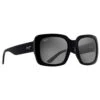 Lunettes De Soleil Maui Jim Two Steps Noir Brillant Gris Neutre Minéral SuperThin