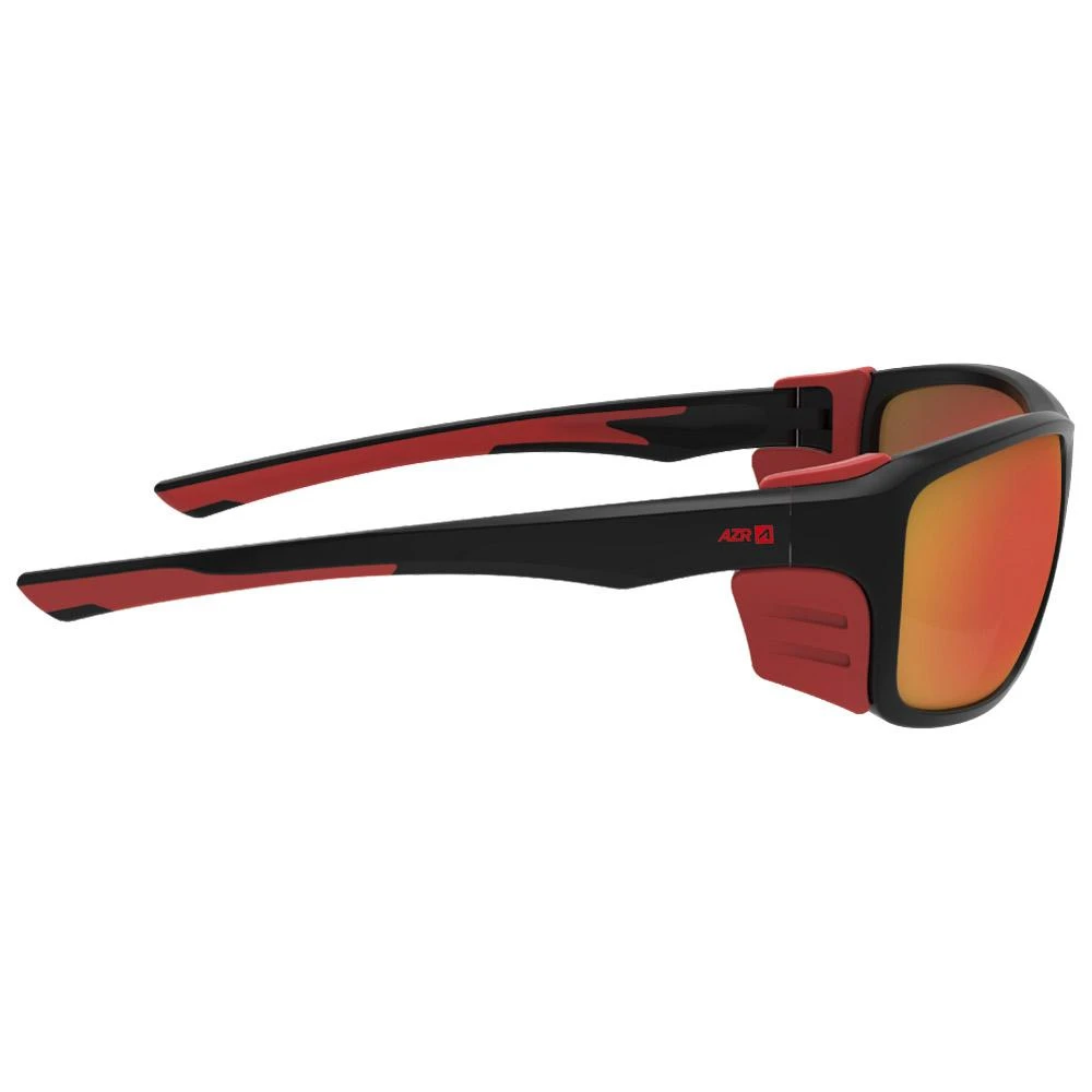 Lunettes De Soleil AZR Voyager Noire Mate Rouge Multicouche Rouge 2 Lunettes De Soleil AZR Voyager Noire Mate Rouge Multicouche Rouge – Image 2