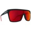Lunettes De Soleil Spy Flynn Soft Matte Black Red Face HD Plus Gray Green With Red Light Spectra Mirror