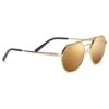 Lunettes De Soleil Serengeti Shelby Shiny Light Gold Saturn Polarized Drivers Gold Cat 2 - 3