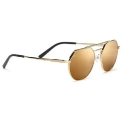 Lunettes De Soleil Serengeti Shelby Shiny Light Gold Saturn Polarized Drivers Gold Cat 2 - 3