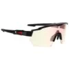 Lunettes De Soleil AZR Race Rx Noire Vernie Irise Rouge Photochromique