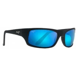 Lunettes De Soleil Maui Jim Peahi Black Matte Rubber Bleu Hawai Minéral SuperThin -Julbo Boutique ed58caecd2565994fd4eb0b82a25112f9f60610f VE17MAUILUN101 2