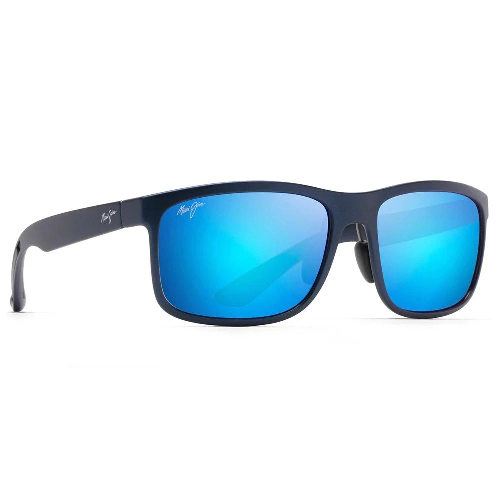 Lunettes De Soleil Maui Jim Huelo Bleu Matte Bleu Hawaï MauiPure 1 Lunettes De Soleil Maui Jim Huelo Bleu Matte Bleu Hawaï MauiPure