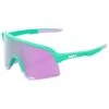 100% Lunettes De Soleil 100 % S3 Soft Tact Mint Hiper Lavender Mirror Lens